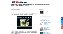 Desktop Screenshot of blog.watermarquee.com